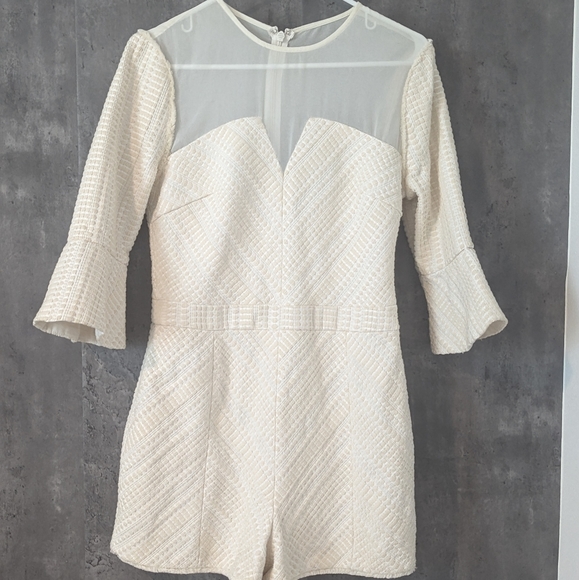 NWT Adelyn Rae size medium beige Jumper/romper - Picture 1 of 12